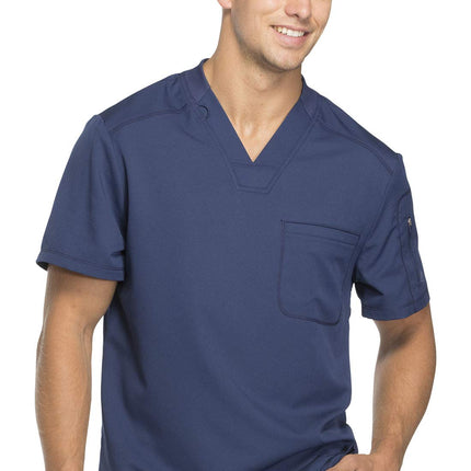 Dickies Dynamix Men Scrubs Top Tuckable V-Neck DK6