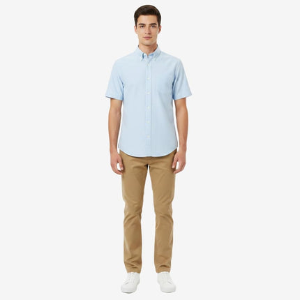 French Toast Men's Short Sleeve Oxford, Light Blue, XXL