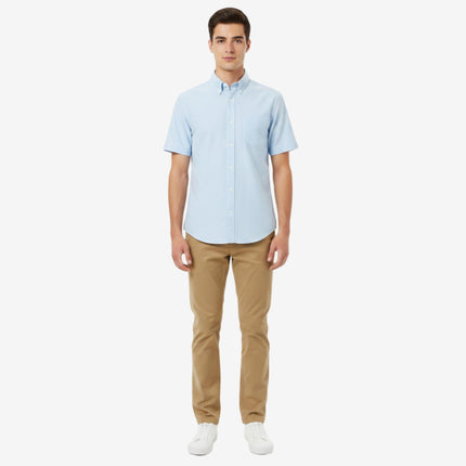 French Toast Men's Short Sleeve Oxford, Light Blue, XXL