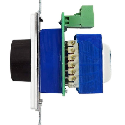 Rockville VOL70100 100 Watt Wall Volume Control 70V, 11-Step Attenuation, Euro-Block Connector, Dust-Protected, Perfect for Commercial Audio Systems