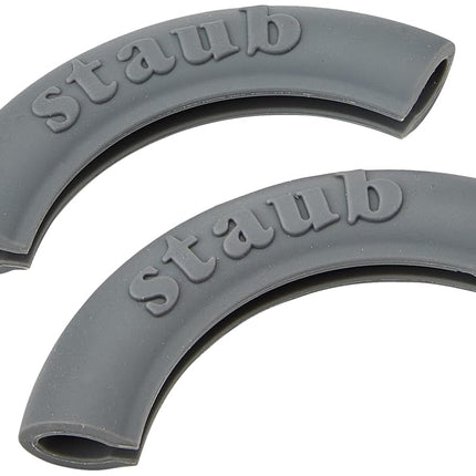 Staub 1190797-2 Silicone Handles, Round, Black, Gr