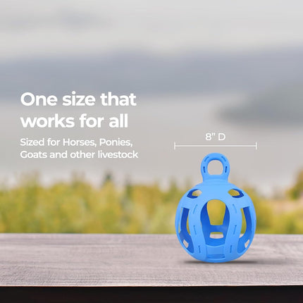 Horsemen's Pride Jolly Hay Ball Stall Toy for Horses, Blue