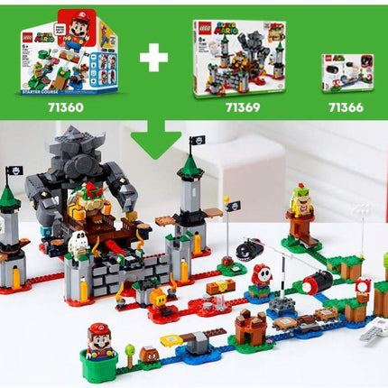LEGO 71369 Super Mario Bowser’s Castle Boss Battle Expansion Set Buildable Game
