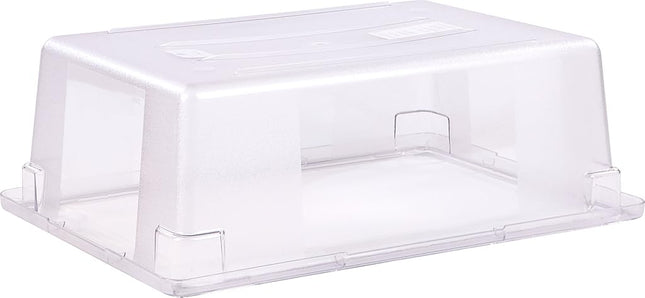 Carlisle FoodService Products Storplus Food Container Storage Container with Stackable Design for Storage, 12.5 Gallons, Clear, (Pack of 4)
