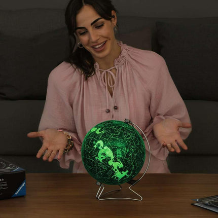 Ravensburger Star Globe Glow in The Dark 3D Jigsaw Puzzle for Kids and Adults Age 6 Years Up - 180 Pieces - No Glue Required