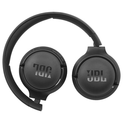 Casque supra-auriculaire sans fil Bluetooth Tune 570BT avec son stéréo Pure Bass - Noir avec chiffon de nettoyage