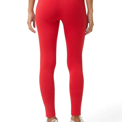 No Nonsense Womens Cotton Leggings, Red Hot, L