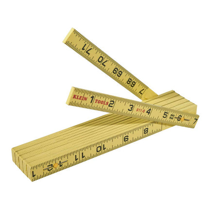 Klein Tools 911-6 Regla Plegable de 6 Pies, Fibra de Vidrio Duradera, Lectura Exterior
