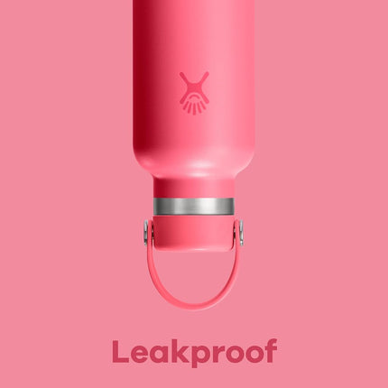 Hydro Flask Water Bottle - Insulated Stainless Steel - Non Spill, Leakproof in 24 Oz Tonal White