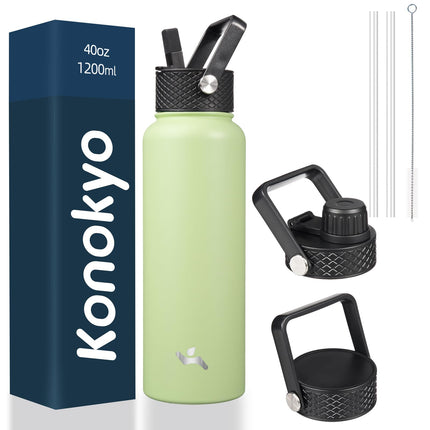 Konokyo 40oz Insulated Water Bottle Sport Stainles