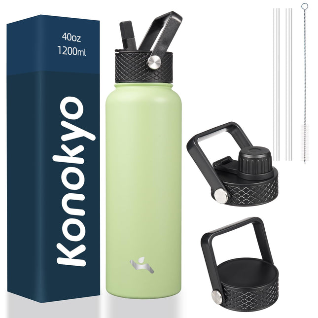 Konokyo 40oz Insulated Water Bottle Sport Stainles