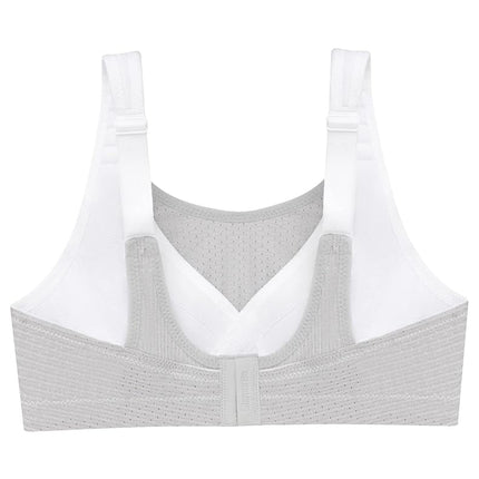 Glamorise Custom Control Sports Wirefree Bra 1166 (Women's & Women's Plus) White/Gray