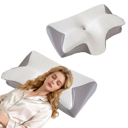 Memory Foam Pillow, 2 in 1 Cervical Pillow for Nec