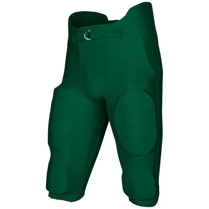 Pantalon de football américain CHAMPRO Bootleg 2 intégré pour garçons avec protections intégrées - Vert Forêt
