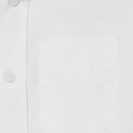 The Children's Place Boys' Long Sleeve Oxford Shirt, White, Large