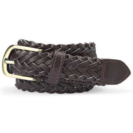 The Children's Place Boys' Braided Belt, Brown, 4-7