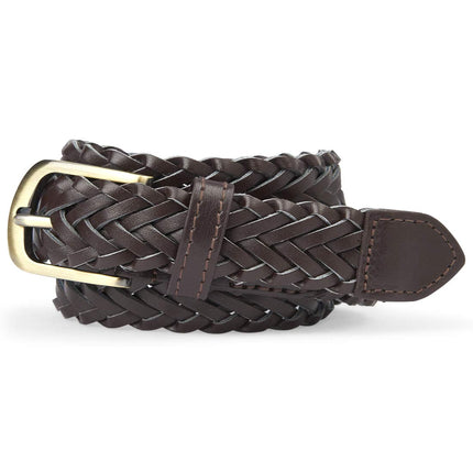 The Children's Place Boys' Braided Belt, Brown, 4-