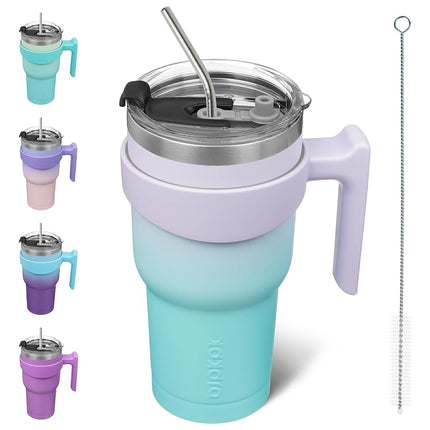 BJPKPK 900 ml Tumbler with Handle & Straw, Insulat
