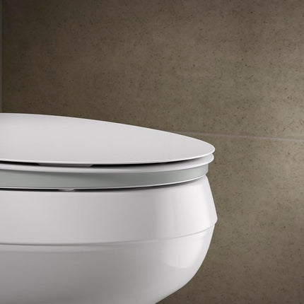 KOHLER 57777-WCF-0 K-57777-WCF-o Cymbal Readylatch Quiet-Close Toilet seat, Elongated, White