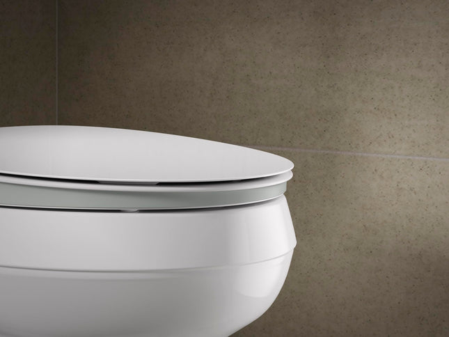 KOHLER 57777-WCF-0 K-57777-WCF-o Cymbal Readylatch Quiet-Close Toilet seat, Elongated, White