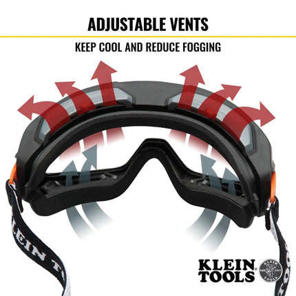 KLEIN TOOLS 60481 Clear OTG Safety Goggles Replacement Lens, Optical Class-1 PPE Eye Protection, Anti-Fog, Scratch-Resistant, UV Protection