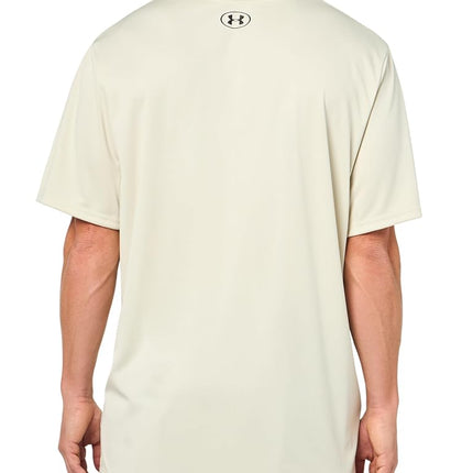 Camiseta de cuello de pico y manga corta Under Armour Velocity 2.0 para hombre, (273) Silt / / Negro, XL