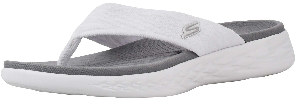 Skechers Women's Flip Flops, White opulent garden,