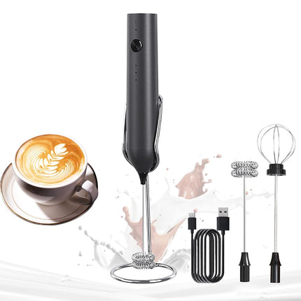 YARRAMATE Electric Milk Frother Wand with Stainles