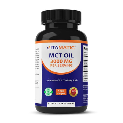 Vitamatic MCT Oil 3000 mg per Serving - 180 Softge