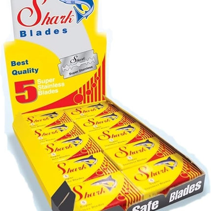 Shark - Cuchillas de Afeitar Super Inoxidables, Embalaje Compacto, 100 Unidades