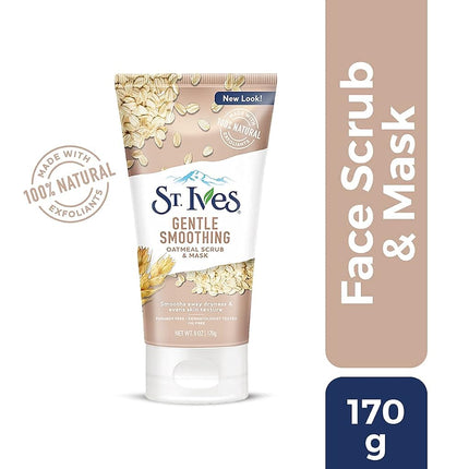 St. Ives Fresh Skin Face Scrub, Apricot 10 oz Oatmeal 6 oz ONE