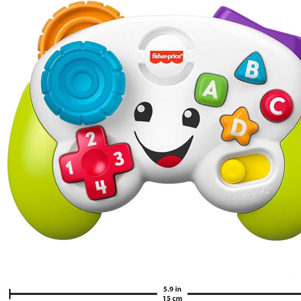 Laugh & Learn Baby & Toddler Toy, Game & Learn Controller Pretend Video Game with Music & Lights for Ages 6+ Months
