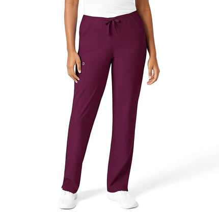 WonderWink 5255AWINEXL W123 Women's Drawstring Pant, Wine, Standard-XL Size