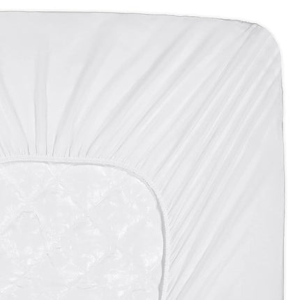 SERTA Power Clean Triple Action Quilted Soft Waterproof Mattress Pad Protector, Moisture Wicking Protection with 15" Deep Pocket, Queen, White