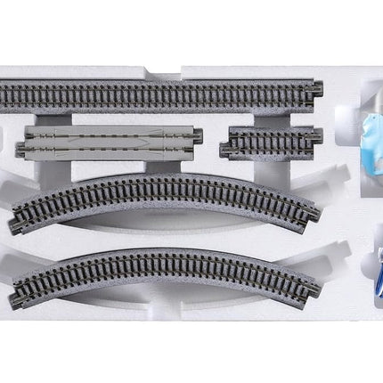Kato N Gauge Inner Double Wire Endless Set Railway Model (11'' Radius, N Scale Track Set, Hobby Train Tracks, One Size, Metal and Plastic, N)
