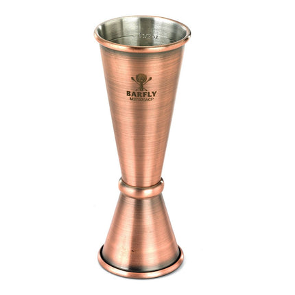 Barfly M37005ACP Japanese Style Jigger, Antique Copper, 1 oz x 2 oz