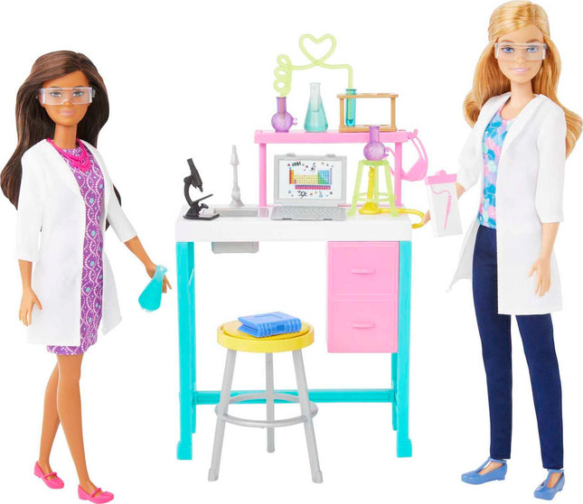 Barbie Careers Playset, Science Lab with 2 Scienti