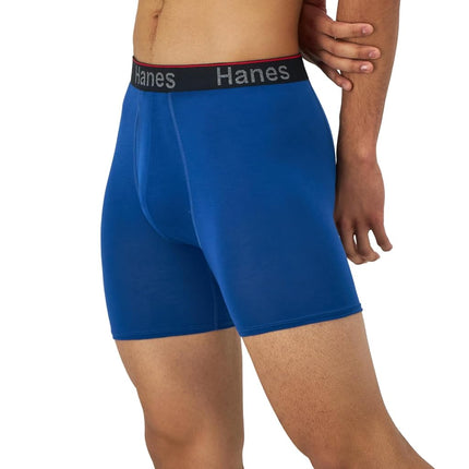 Hanes Men's Hanes Men's Comfort Flex Fit Total Support Pouch Briefs, 3-pack Boxer Briefs, Blue/Red/Black Regular Leg, M UK