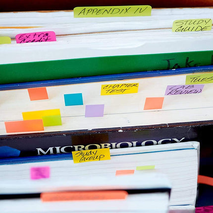 Post-it Flags Electric Glow.94 in x 1.7 in, 60 Flags per Pack, Sold as 6 Pack, 360 Flags Total (680-EG-ALT)