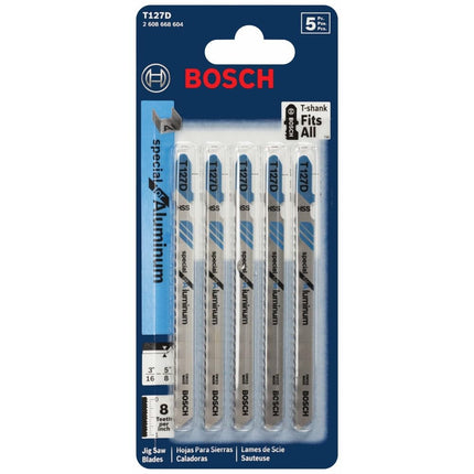Best Price Square JIGSAW BLADE, 8TPI, PK5 T127D By BOSCH