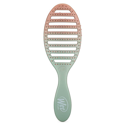 WetBrush Speed Dry Detangler with Heat Resistant Heatflex Bristles and Open Vent Design to Dry Hair Faster, For All Hair Types, Feel Good Ombre Collection, Seafoam
