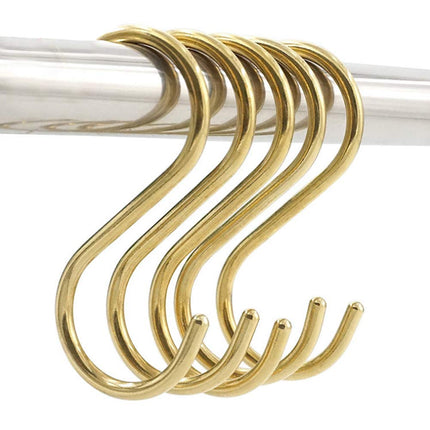 Run 10 Pieces Multipurpose Brass S Shaped Hooks Co