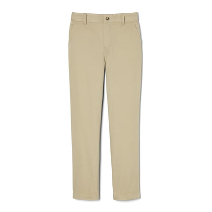 French Toast Girls' Pull-on Twill Pant (Standard & Plus), School Uniform Khaki, 7