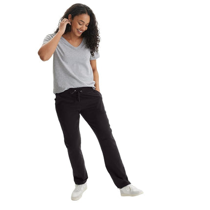 Hanes – Pantalon en molleton pour femme, noir, très grand
