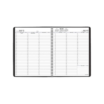 AT-A-GLANCE 2023-2024 Academic Appointment Book Planner, Weekly (Jul 2023-Aug 2024), Quarter-Hourly, 8-1/4" x 11", Large, Black (709570524)