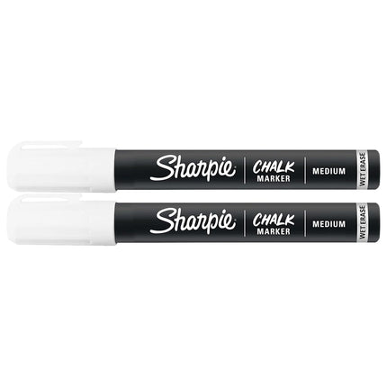 Sharpie Wet Erase Chalk Marker 2/Pkg-White