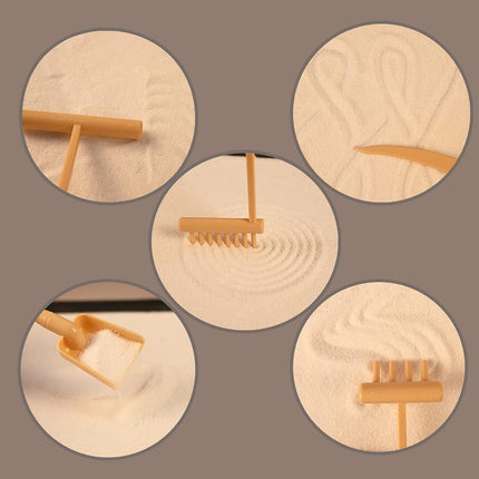 Yoquare 10" x 7" Mini Zen Garden Kit