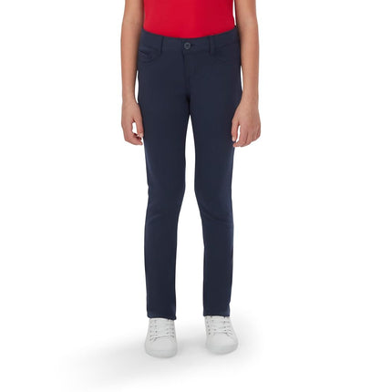 Pantalones ajustados de punto Ponte para niña French Toast, color azul marino, 4 años