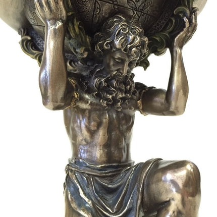 Veronese Design Greek Titan Atlas Carrying the World Statue