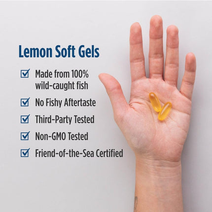 Nordic Naturals Omega-3 Formula Softgels, Lemon, 60 ct